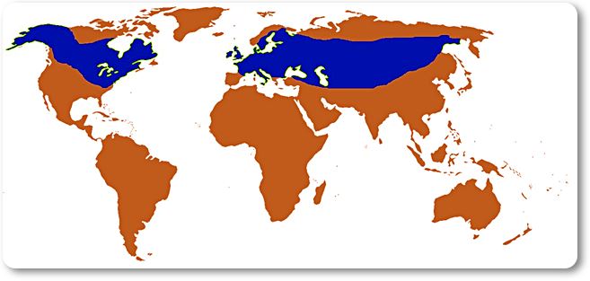 Hábitat mundial del esox lucius - wikipeces.net